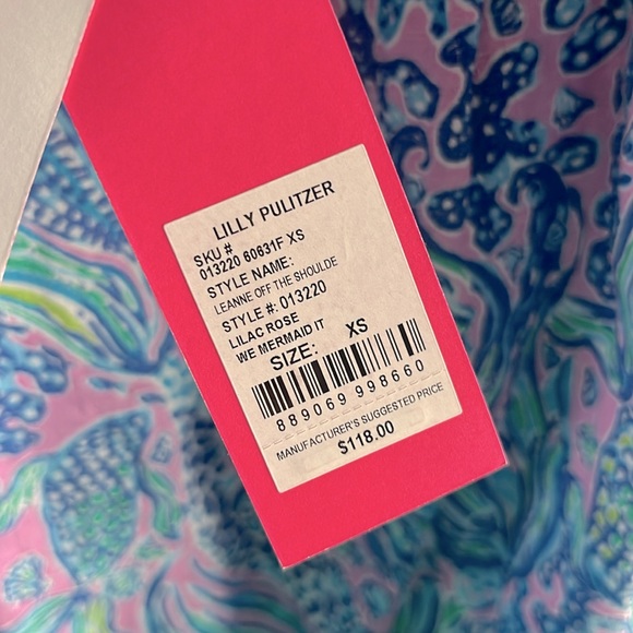 Lilly Pulitzer off the shoulder top - Picture 8 of 8